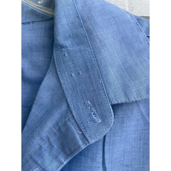 H&M Men's Blue Slim Fit Dress Shirt Large - Picture 4 of 8